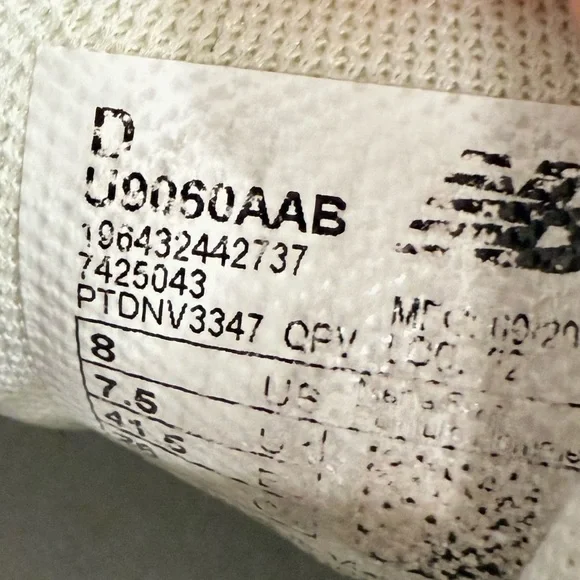 New Balance 9060White and Black Athletic Shoes - Picture 9 of 9